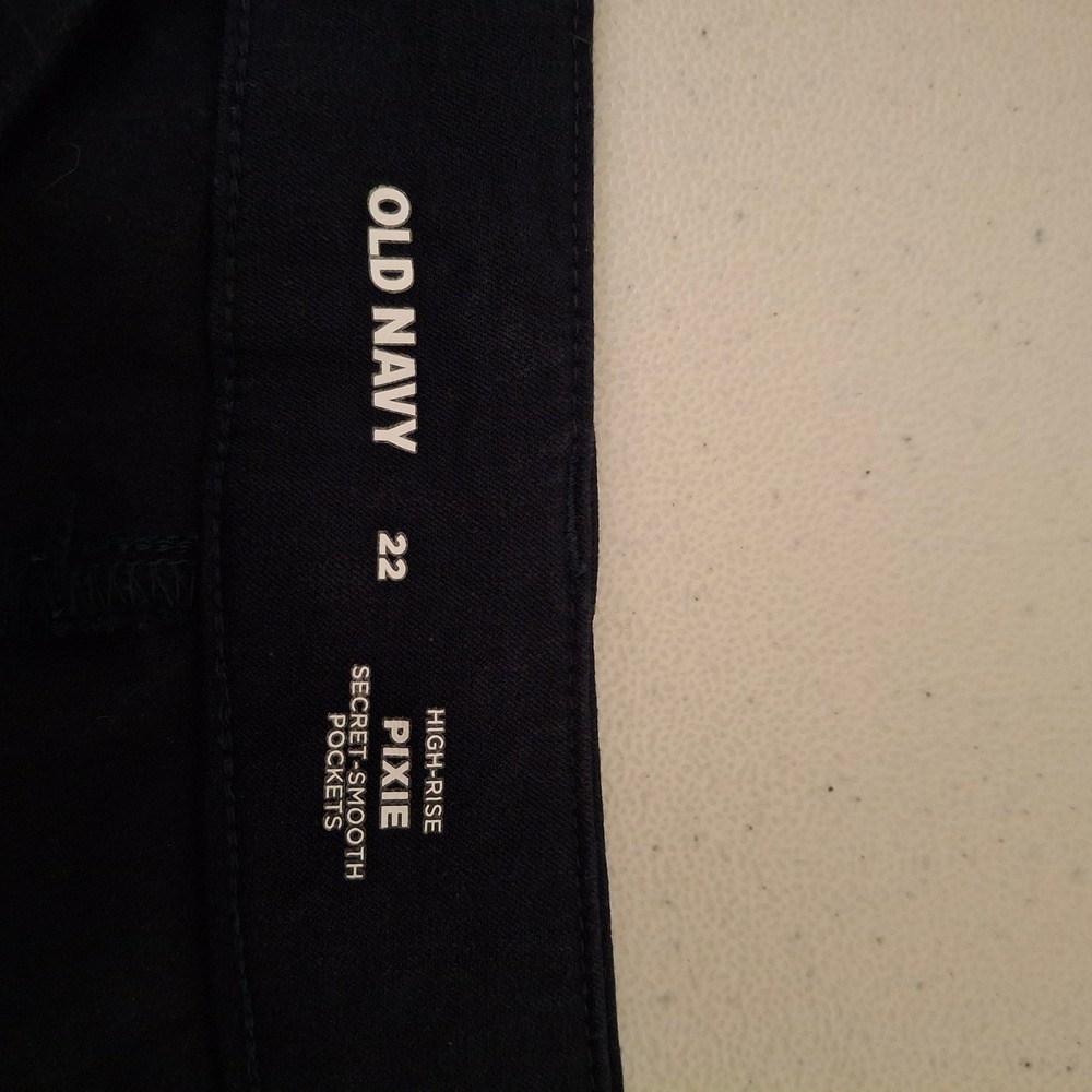 OLD NAVY PIXIE HIGH RISE Secret Smooth Pockets Women Shorts Size 22 Navy - Picture 6 of 7